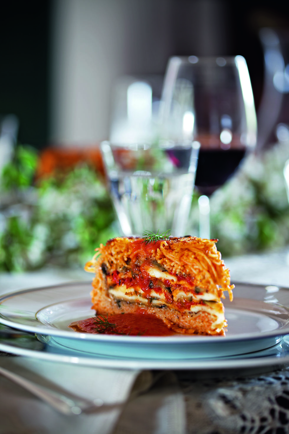 Timballo di Capellini Rosso (Red Capellini Mold)